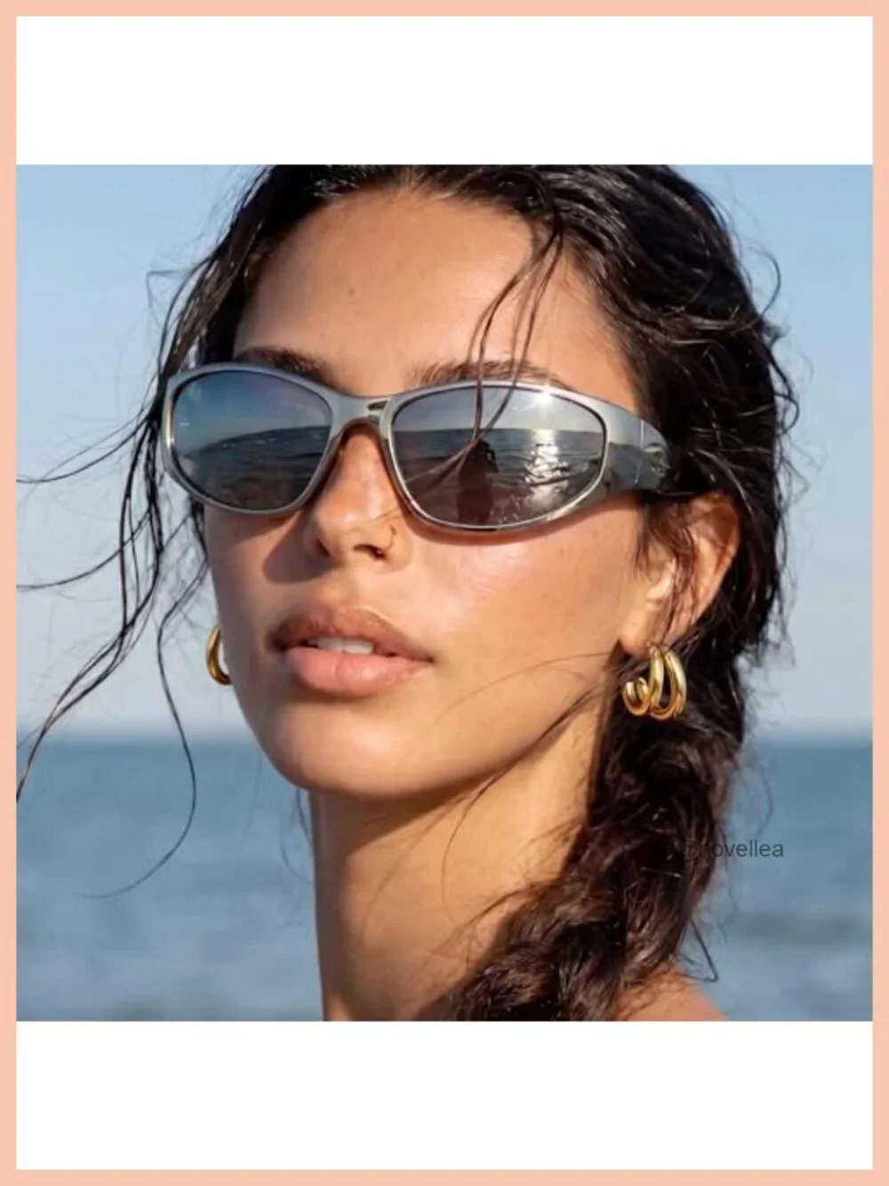 Chunky Gold Plated Triple Hoop Earrings for Women Hypoallergenic Trendy